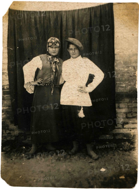 Two women, participants of amateur performances.