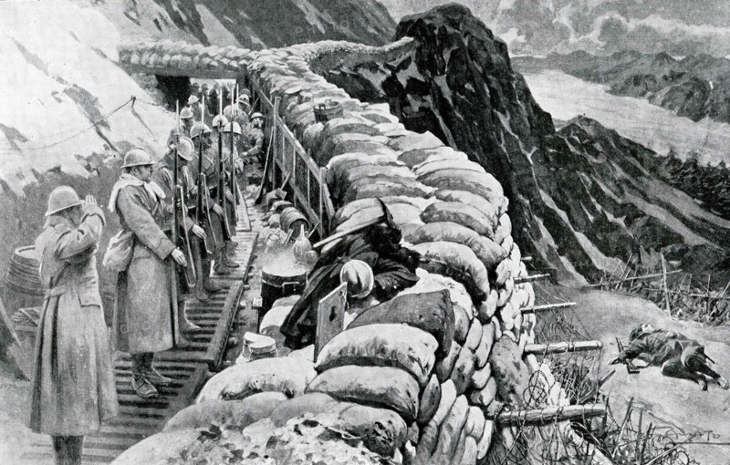 Touching tribute of italian troops to a camrade.