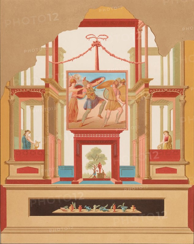 Frescoes on the wall of the Temple of Venus