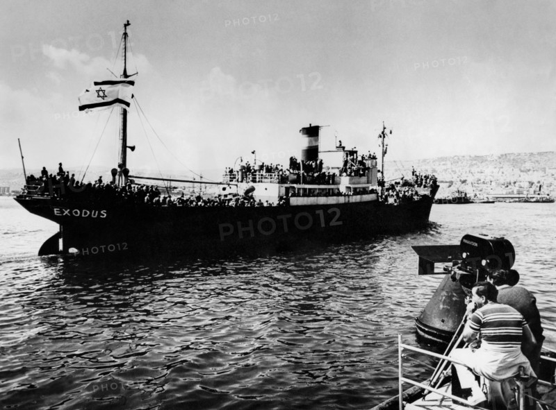 A shooting of the film exodus.