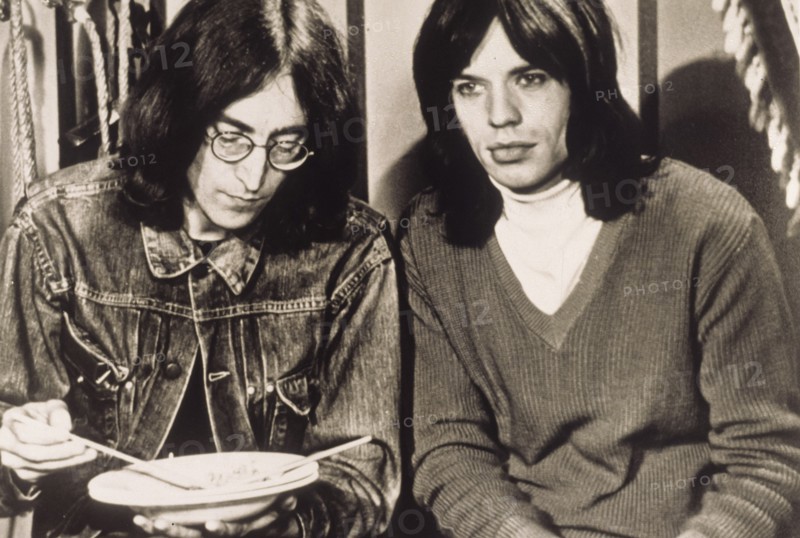 John Lennon and Mick Jagger.