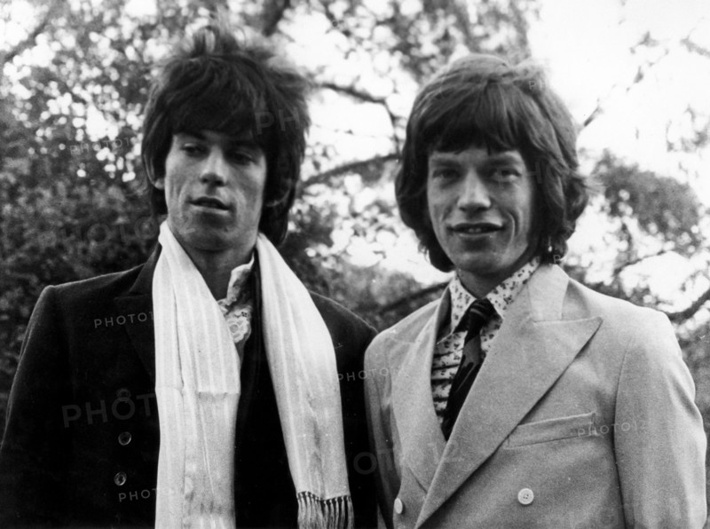 Mick Jagger and Keith Richards.