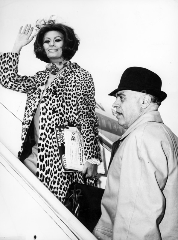 Sophia Loren With Husband Carlo Ponti.