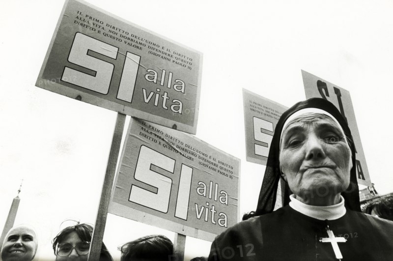 Catholic Manifestation Against The Legalization Of Abortion.