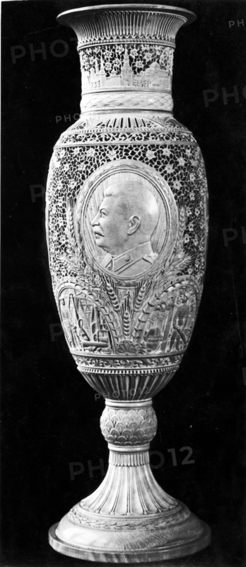 Vase With A Portrait Of Joseph Stalin.