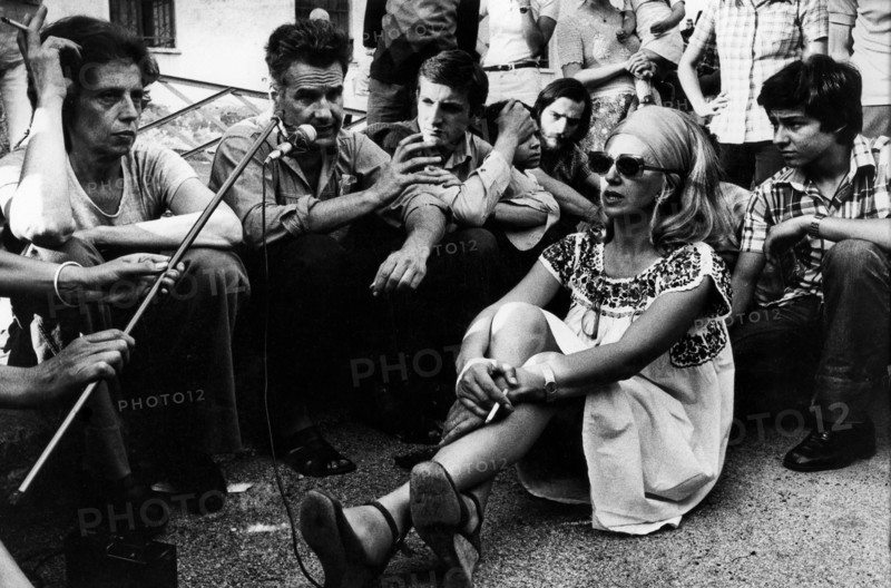 Protest The Arrest Of Giambattista Lazagna, With Franca Rame And Relatives Of Lazagna.