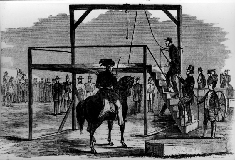 Printing Of The Hanging Of John Brown.