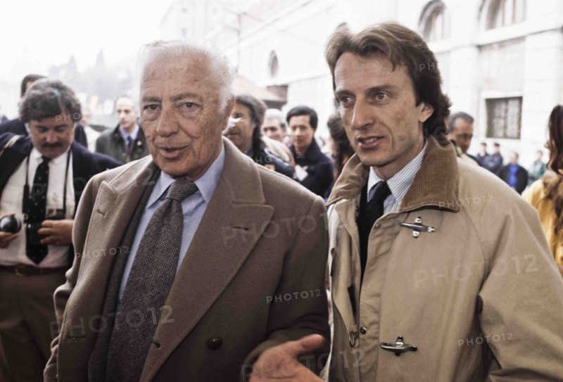 Gianni Agnelli And Luca Di Montezemolo.