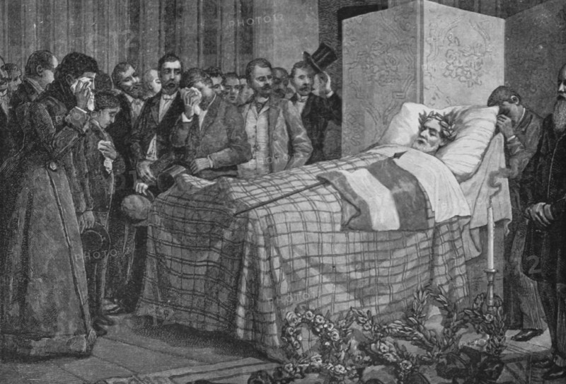 Death Of Giuseppe Mazzini.
