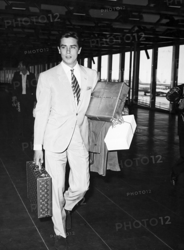 Alain Delon At The Airport.