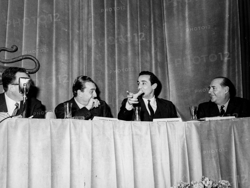 Luchino Visconti and Vittorio Gassman.