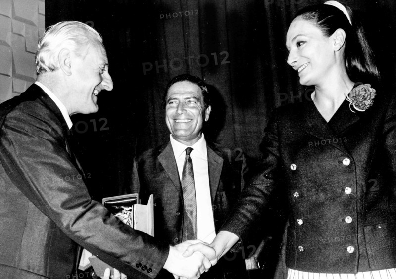 Ugo Zatterin, Rossella Falk, Raf Vallone and Premio Borselli.