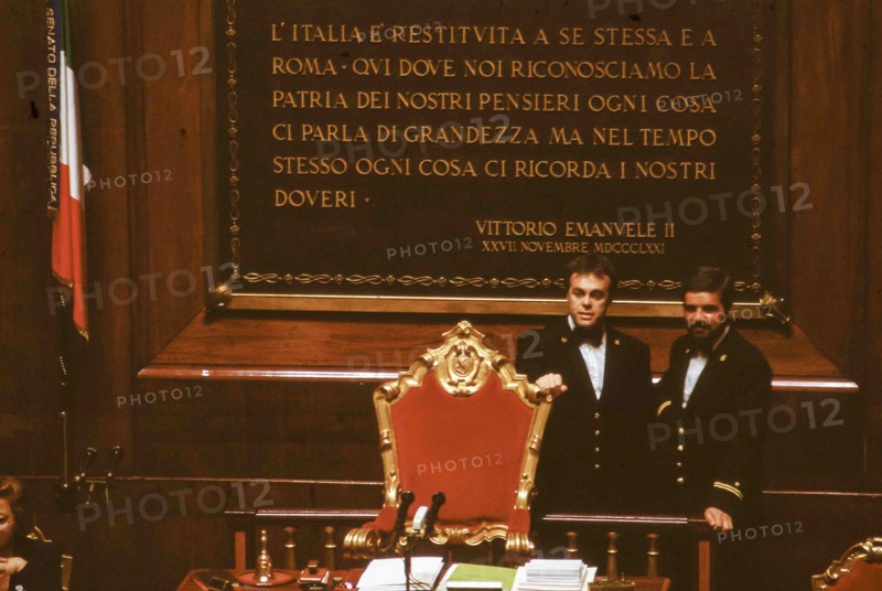 Room Of The Senate Of The Italian Republic.