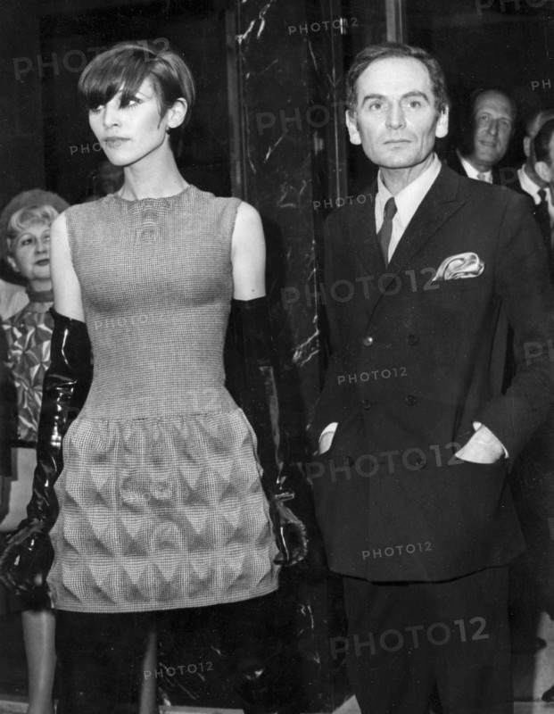 Pierre Cardin With Model Marie.