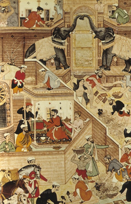 India Around 1600 Harem Entrance Controlled By A Couple of Elephants