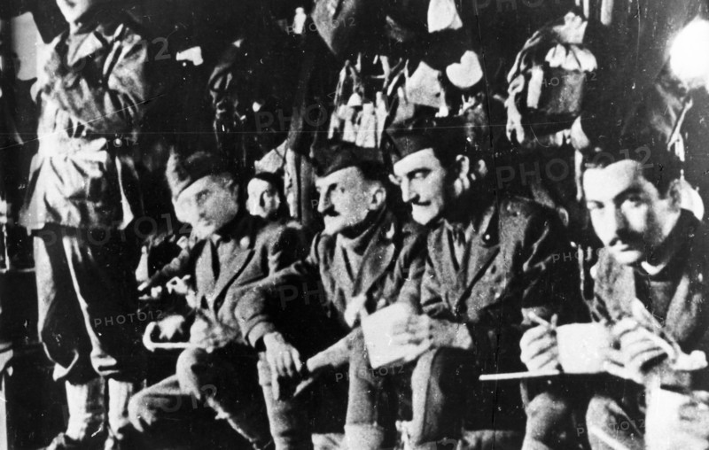 Italian Soldiers In A German Concentration Camp After The 11 September 1943.