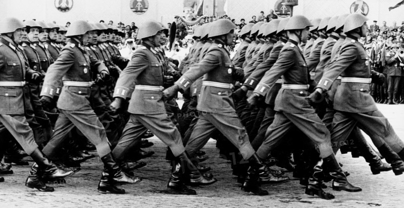 Military parade, Marx Engels Platz, East Berlin
