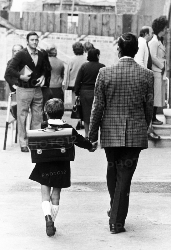 Italy, the first day of school, 70s