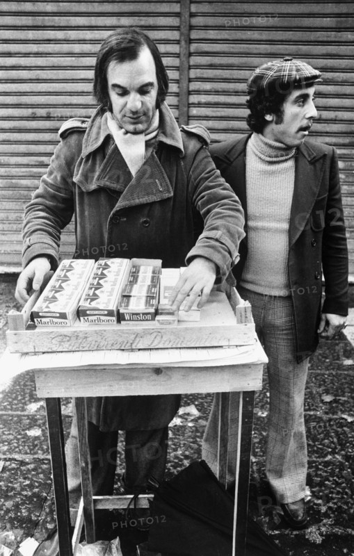 Smuggled cigarettes, naples, 70's