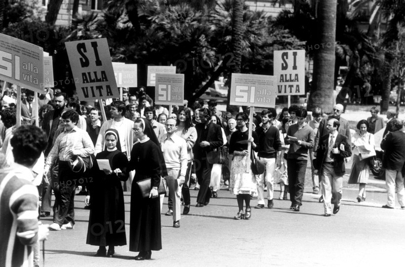 Rome, anti-abortion demonstration, 1978