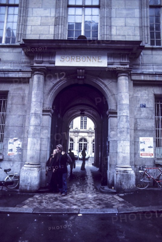 Sorbonne university, paris, france, 70's