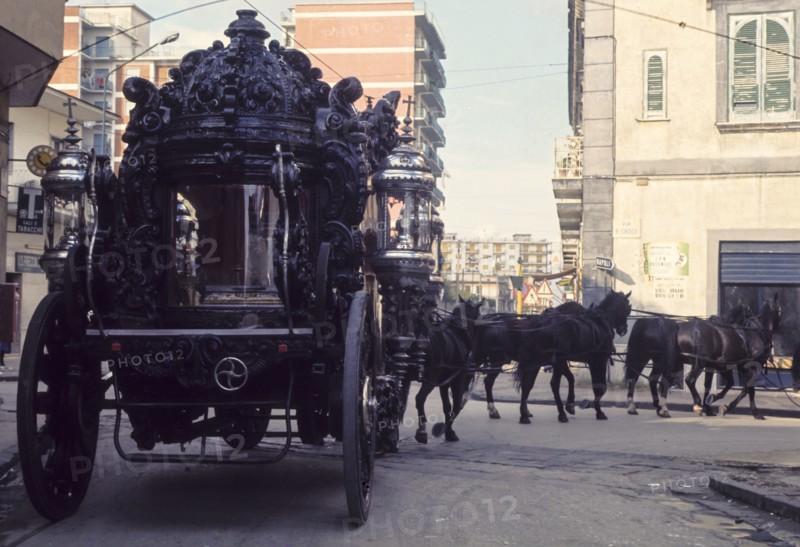 Hearse, naples, italy, 70's