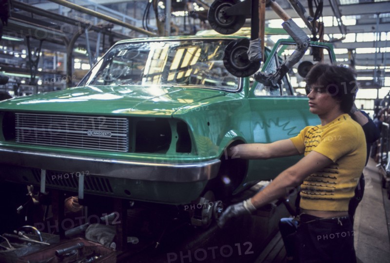 Innocenti factory lambrate, italy, 70's