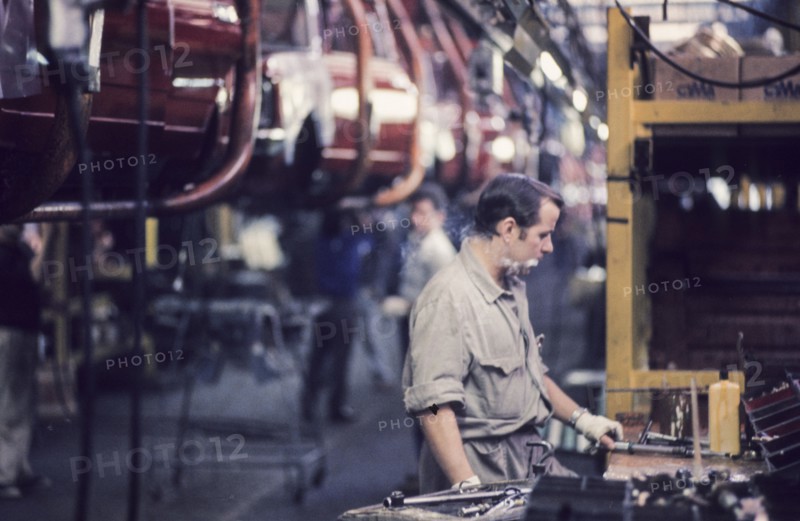 Worker of fiat, turin, 70's