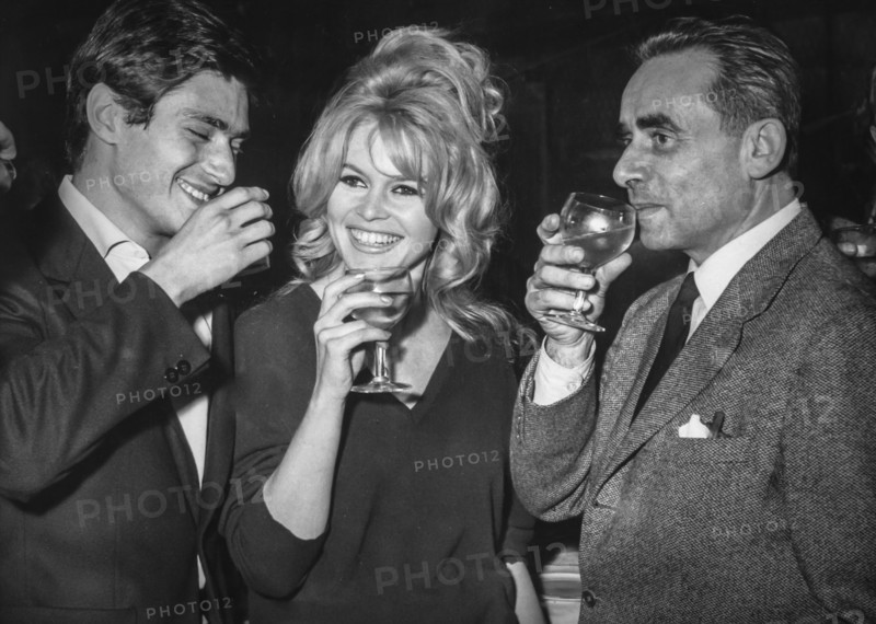 Samy frey, brigitte bardot and georges henri clouzof, 1960