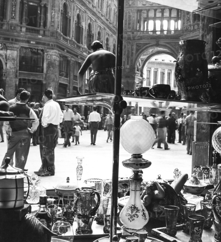 Umberto I gallery, naples, italy,  60's