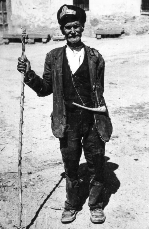Sardinian town crier, 60's