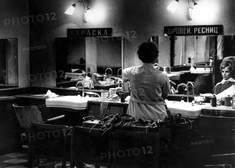 Ex ussr, moscow, hairstylist in a  beauty centre, 70's
