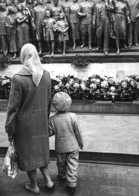 Woman and Child walking