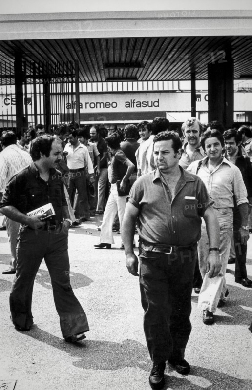 Workers of alfasud, naples, italy, 80's