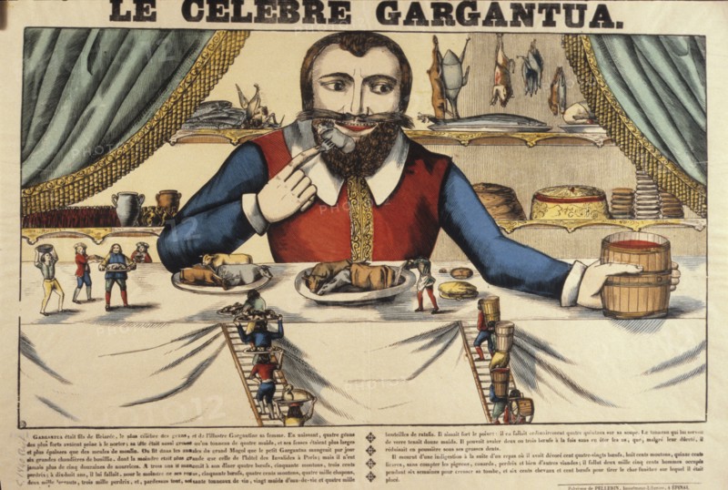 The famous gargantua, color printing