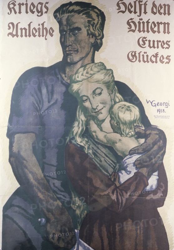 German propaganda poster, 1918