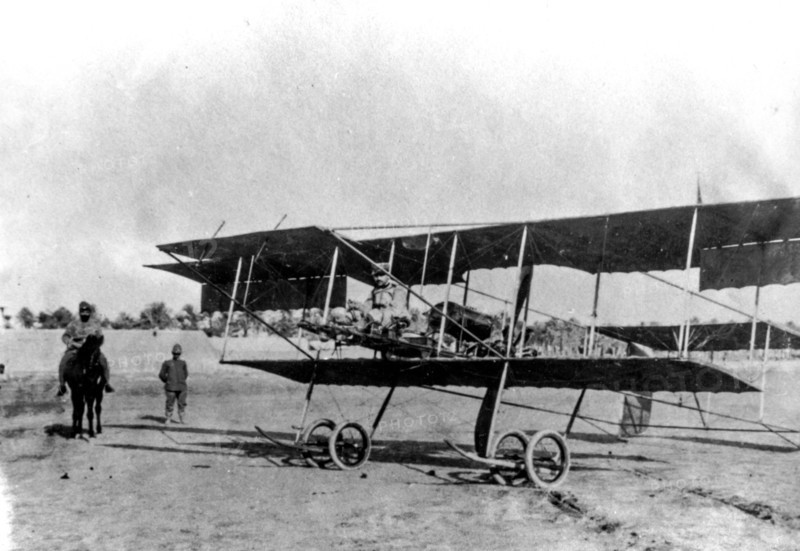 Tripoli, libya, the aircraft farman mf.7, 1913