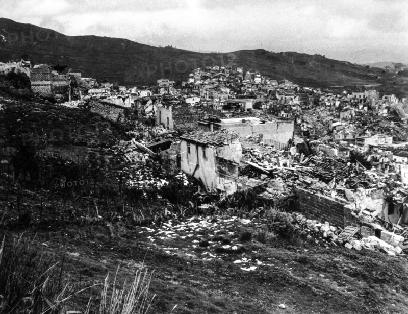 Earthquake in sicily, gibellina, belice, Italy, 1968
