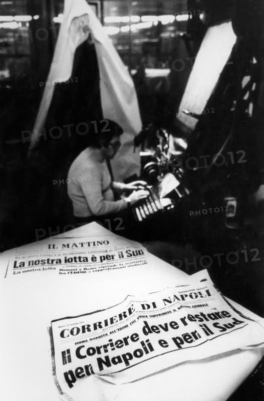 Il mattino typography, naples