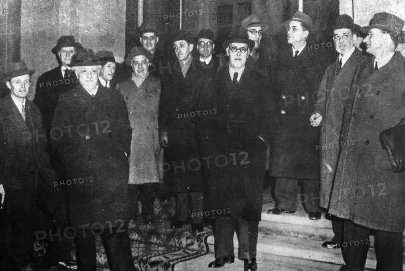 Bonomi, togliatti, scoccimarro, gullo, pesenti, de gasperi,  1944