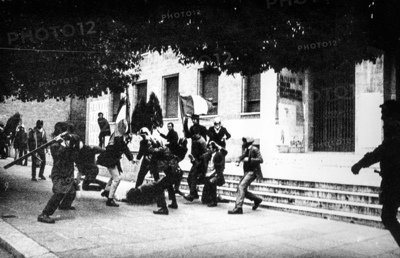 Aggression by neofascists, university, rome, 70s