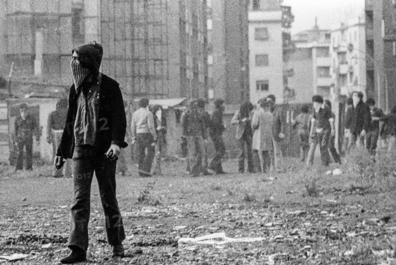 Clashes between citizens for the clearance of houses in rome