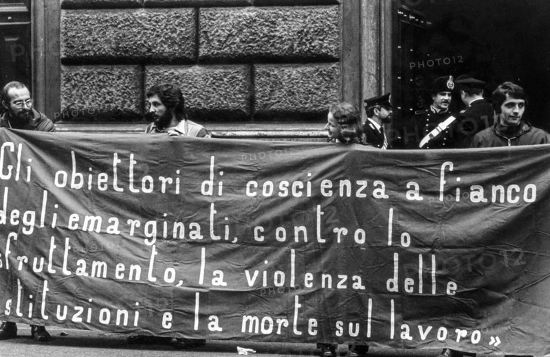 Conscientious objectors, italy 1975