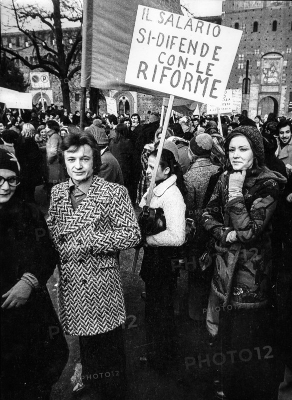 Hospital workers in demonstration in Milan