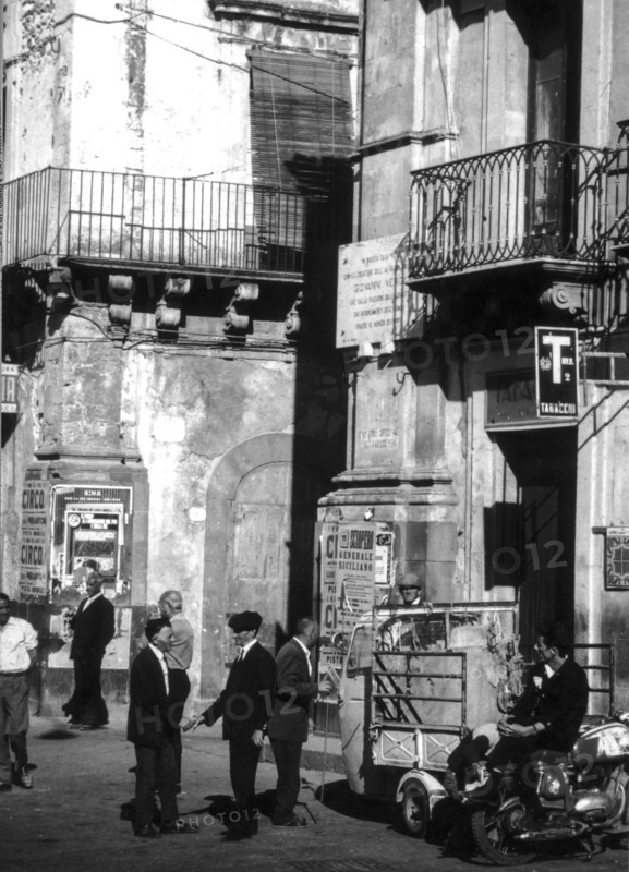 Historical center of vizzini, sicily, 1960s