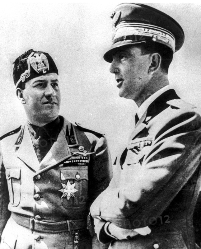 Re umberto II di savoia with giangaleazzo ciano