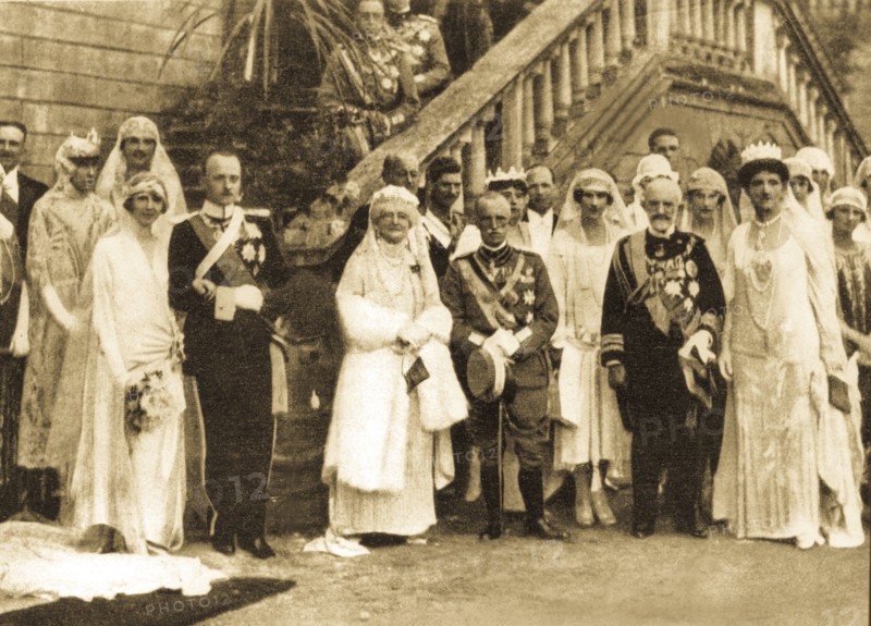 Wedding of mafalda di savoia and filippo d'assia, racconigi, 23 september 1925