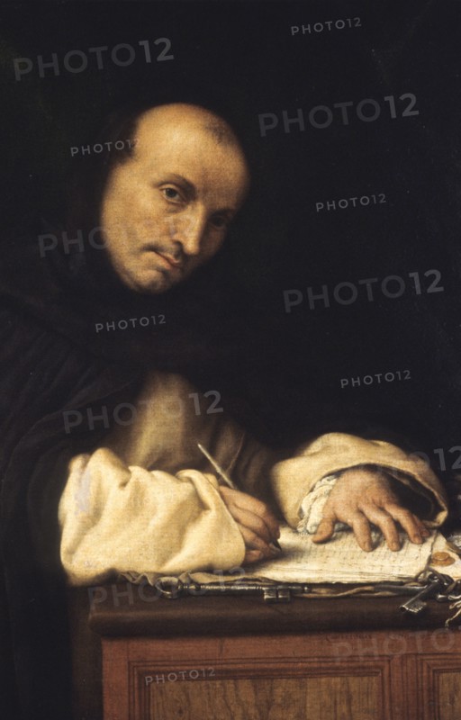 Dispensiere domenicano, lorenzo lotto, 1526