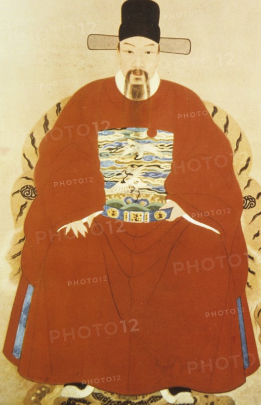 Chinese mandarin with hat
