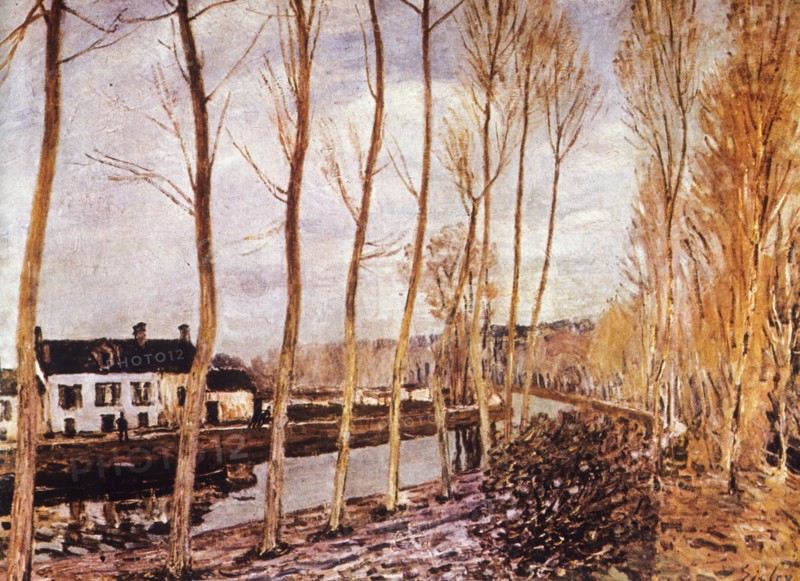 The loing's canal, alfred sisley, 1892